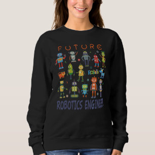 Künftiger Robotik-Techniker Vintager Roboter Sweatshirt