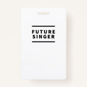 Künftiger Sänger Ausweis (Vorderseite)