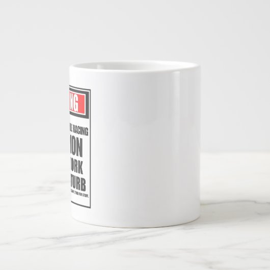 Künftiger Snowmobile Racing Champion Jumbo-Tasse (Vorderseite)