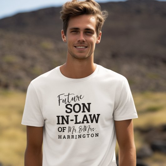 Künftiger Sohn im Gesetz WV Groom Wedding T-Shirt