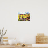 Künftiger Sommer im Grünen Kunst Poster (Küche)