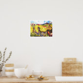 Künftiger Sommer im Grünen Kunst Poster (Küche)