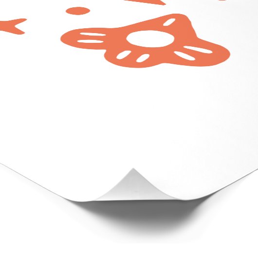 Künftiger Sozialarbeiter Retro-Blumenästhetik Poster (Ecke)