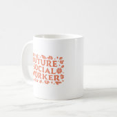Künftiger Studentenstudent Abschluss Kaffeetasse (Vorderseite Links)