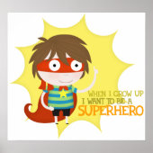 Künftiger Superheld (großes Poster) Poster (Vorne)