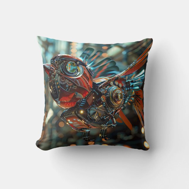 Künftiger superkraftvoller elektronischer Spatschn Kissen (Vorderseite)