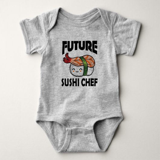 Künftiger Sushi-Koch Baby Strampler (Vorderseite)