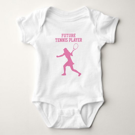 Künftiger Tennisspieler niedlicher Babybodysuit fü Baby Strampler (Vorderseite)