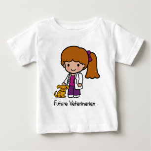 Künftiger Tierarzt - Mädchen Baby T-shirt