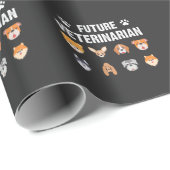 Künftiger Tierarzt Vet Tech Kid Animal Lover Geschenkpapier (Rolleneckpunkt)