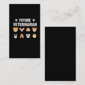 Künftiger Tierarzt Vet Tech Kid Animal Lover Visitenkarte (Vorne/Hinten)