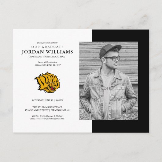 Künftiger UAPB-Goldene Löwen-Abschluss Ankündigungspostkarte (Vorderseite)