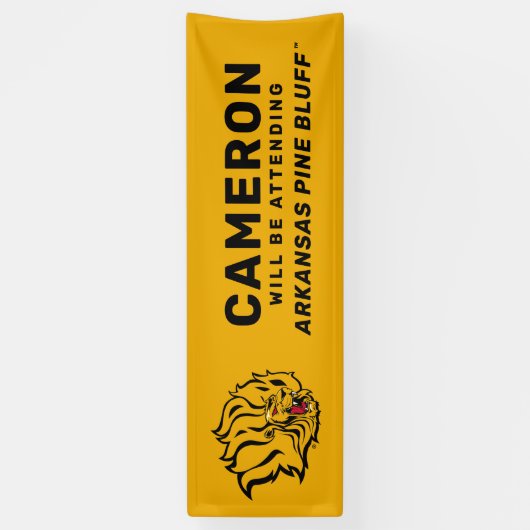 Künftiger UAPB-Goldene Löwen-Abschluss Banner (Vertikal)