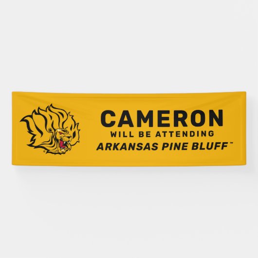 Künftiger UAPB-Goldene Löwen-Abschluss Banner (Horizontal)