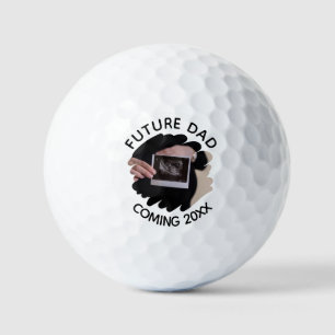 Künftiger Vater 2023 mit Personalisiertem Foto Golfball