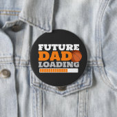 Künftiger Vater Ladeknopf Basketball Babydusche Button (Beispiel)