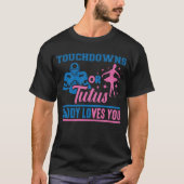 Künftiger Vater Son Touchdowns Tochter Tutus Baby T-Shirt (Vorderseite)
