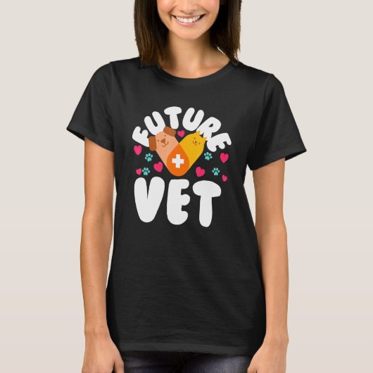 Künftiger Veterinärassistent T-Shirt (Vorderseite)