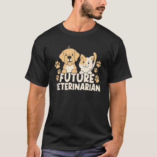 Künftiger Veterinärassistent Tech Ani T-Shirt (Vorderseite)
