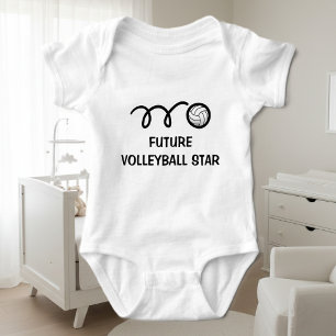 Künftiger Volleyballspieler Niedliche Babykleidu Baby Strampler