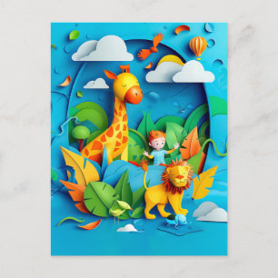 Künftiger Wildlife Explorer - Traum für Kinder Feiertagspostkarte