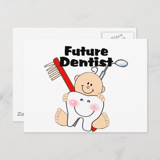 Künftiger Zahnarzt Postkarte (Vorne/Hinten)