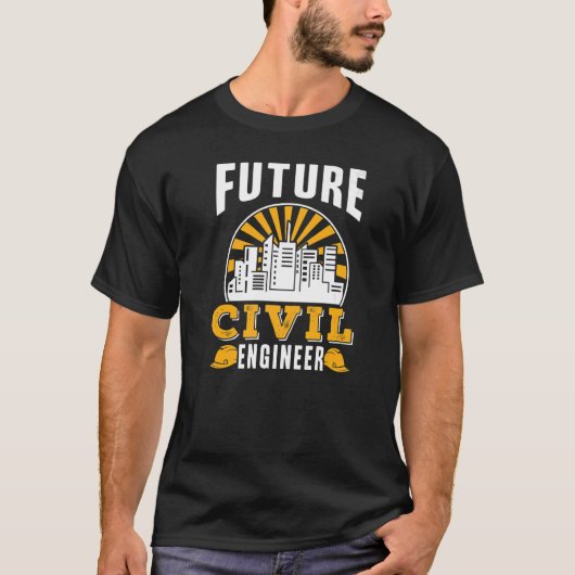 Künftiger Ziviler Ingenieur Job Engineering Profes T-Shirt (Vorderseite)