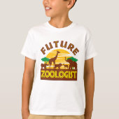 Künftiger Zoologe Zoo Animals Wildlife Biologin T-Shirt (Vorderseite)