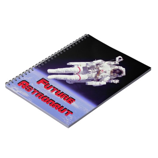 Künftiges Astronaut SpiralNotebook Notizblock (Linke Seite)
