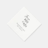 Künftiges Individuelle Name Brautparty Serviette (Ecke)