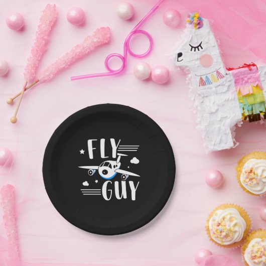 Künftiges Pilotprogramm - Kids fliegen - Überflieg Pappteller (Party)