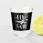 Künftiges Pilotprogramm - Kids fliegen - Überflieg Schnapsglas (Vorderseite)