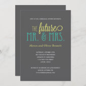 Künftiges Probe-Dinner / Polterabend Einladung (Vorne/Hinten)