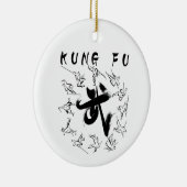 Kung fu (功 夫) keramik ornament (Rechts)