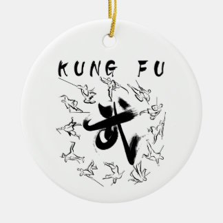 Kung fu (功 夫) keramik ornament