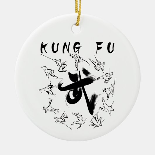 Kung fu (功 夫) keramik ornament (Vorne)