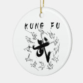 Kung fu (功 夫) keramik ornament (Links)