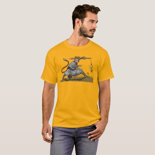 Kung-Fu-Affe T-Shirt (Vorne ganz)