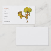 Kung Fu Baum-Visitenkarte-Schablone Visitenkarte (Vorne/Hinten)