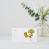 Kung Fu Baum-Visitenkarte-Schablone Visitenkarte (Stehend Vorderseite)