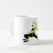 Kung Fu betender Mantis Kaffeetasse (Vorderseite Links)