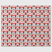 Kung Fu Birthday Wrapping Paper Geschenkpapier (Flach)