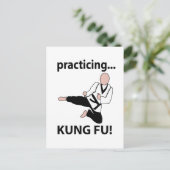 Kung Fu Black Belt Martial Arts Postkarte (Stehend Vorderseite)