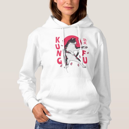 Kung Fu Cat Hoodie (Vorderseite)