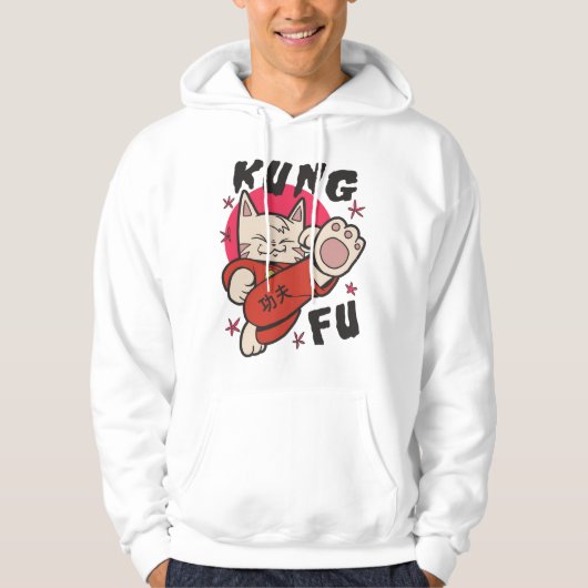 Kung Fu Cat Hoodie (Vorderseite)