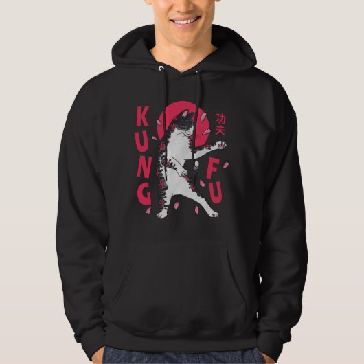 Kung Fu Cat Hoodie (Vorderseite)