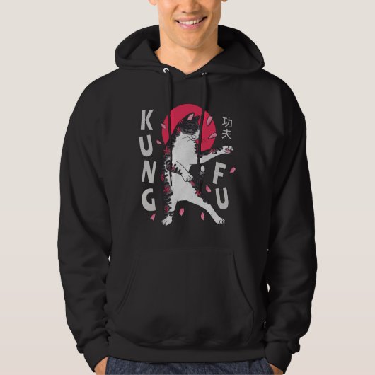 Kung Fu Cat Hoodie (Vorderseite)