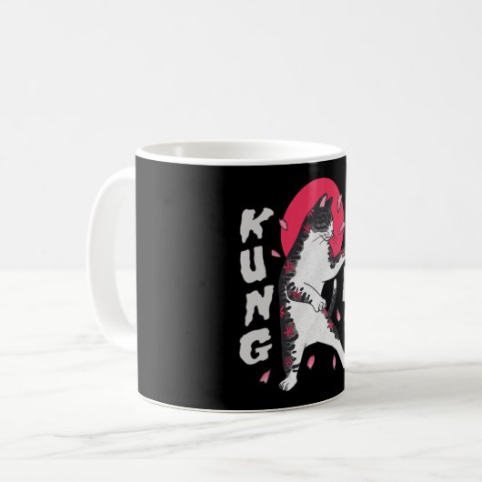 Kung Fu Cat Kaffeetasse (Vorderseite Links)