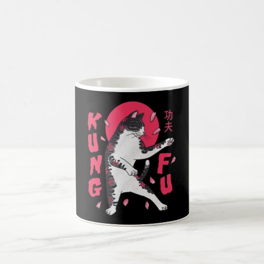 Kung Fu Cat Kaffeetasse (Mittel)