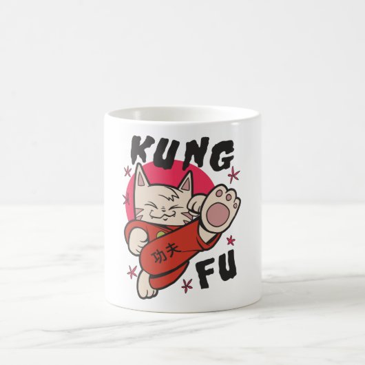 Kung Fu Cat Kaffeetasse (Mittel)